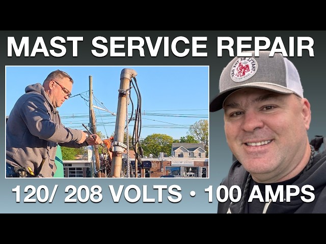 Truck Hit An Overhead Service Drop #electricservicve #pseg