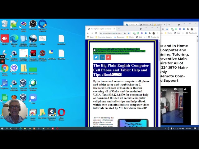 Basic Computer Lesson for Seniors Printing with NO Print Button by Computer Tutor Rick Kirkham