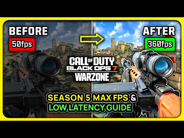 COD BO7 Warzone Season 5 - Best PC Settings for MAX FPS ✅