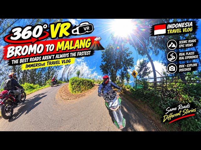 [45] 360° VR Bromo Journey 2026 | Bromo to Malang 🌋🏍️ | The Best Roads Aren’t Always the Fastest