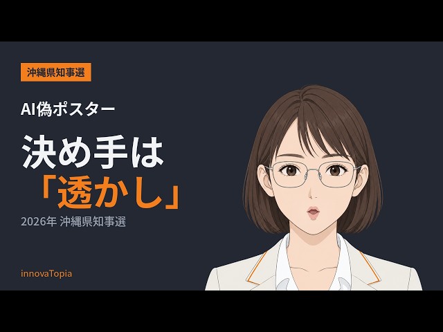 AI偽ポスターを見破ったのは、絵の粗さではなかった｜沖縄県知事選とSynthID