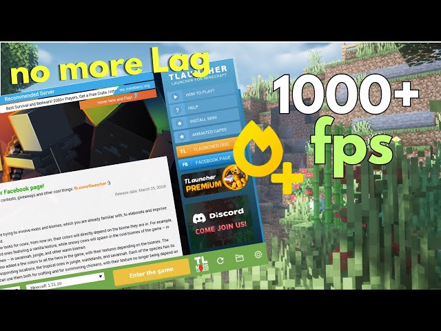 How to Fix Lag in Minecraft Tlauncher 1.21.10 || 1000% Working Trick