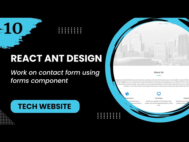 React JS #10 - Work on contact form using forms component