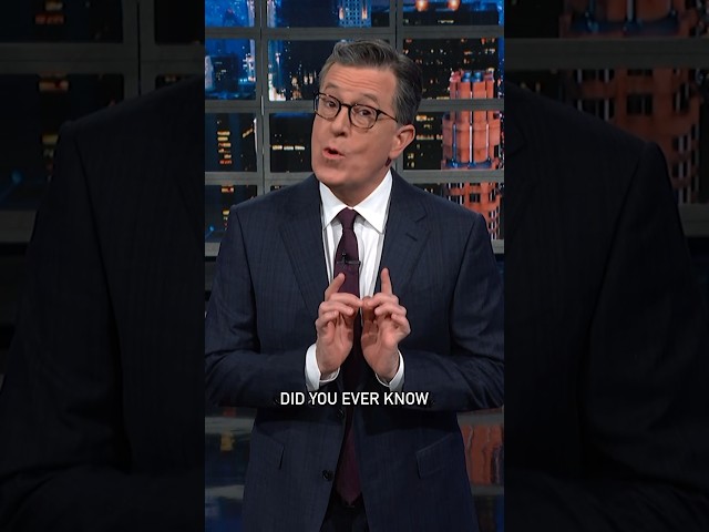 At this point, Trump isn't even trying to hide his awfulness. #Colbert #shorts
