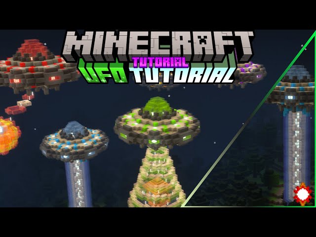 Minecraft How to Build a UFO / Alien Spaceship | Minecraft 1.21.6 Tutorial