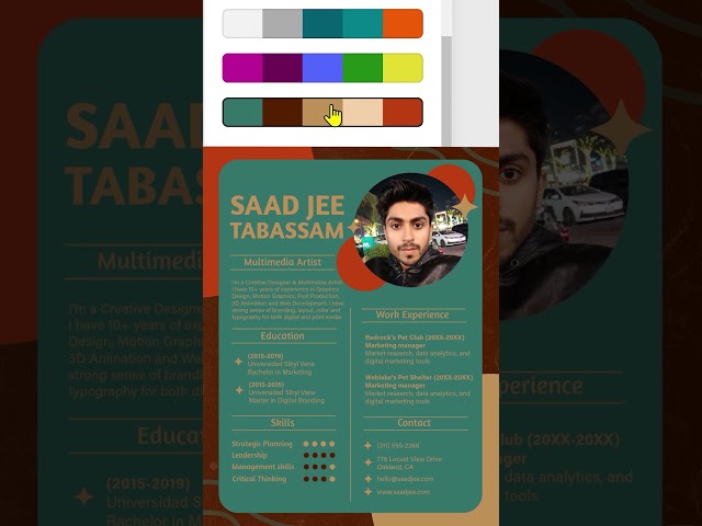Adobe Express - Quickly change colors with Page Themes #adobeexpress #adobeexpresstutorial