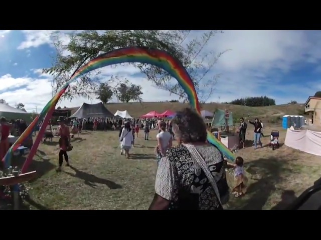 4K RAW Gimbal Samsung Gear 360 - New Zealand (Motueka Fair)