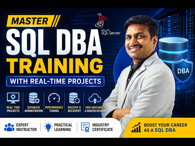 Master SQL DBA Training with Real Time Projects
