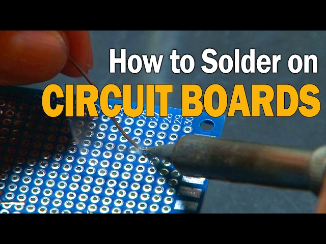 How to Solder on Circuit Boards!