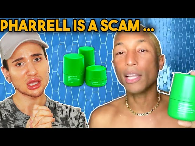 Reacting to PHARRELL WILLIAM'S Skincare Routine for VOGUE. (he is a scam...)