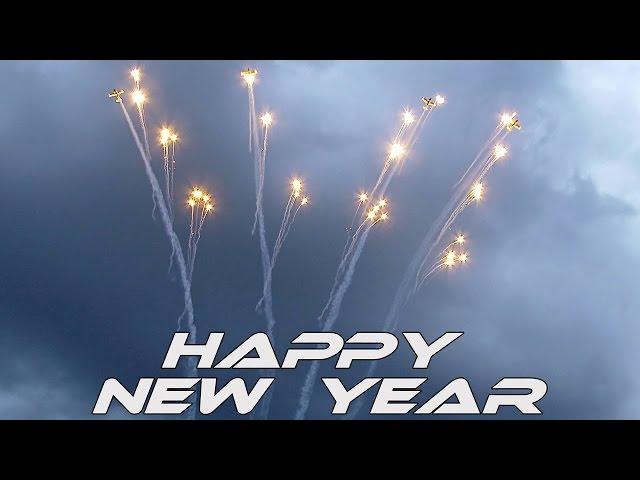 4K UHD Happy New Year Video 2026 (Pioneer team) Airshow Video