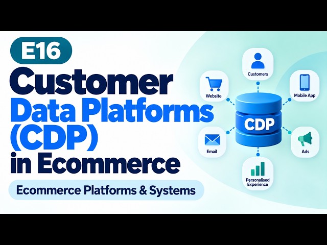 E16 | Customer Data Platforms (CDP) in Ecommerce | Ecommerce Platforms & Systems | Uplatz