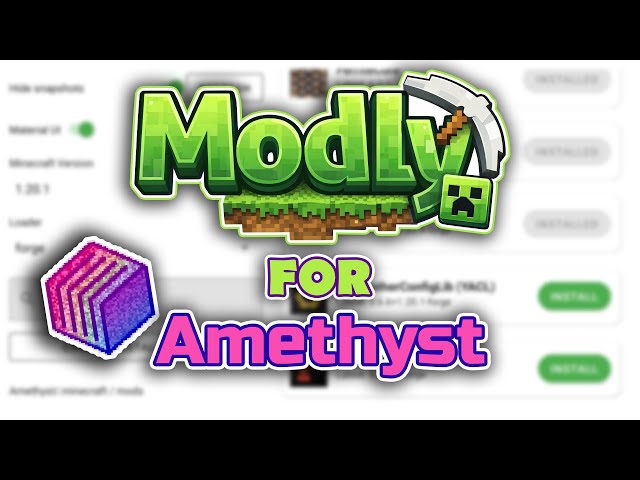A New Way To Setup Mods With Java Minecraft On Android With Amethyst Launcher