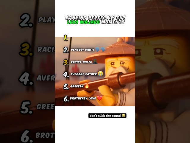 Ranking Lego Ninjago Moments π