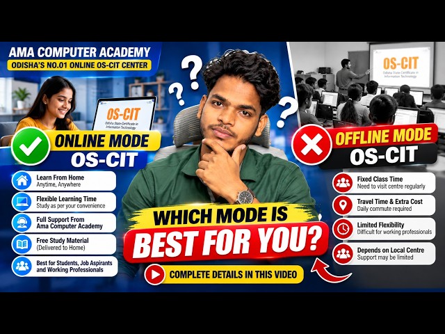 Confused Between Online or Offline OS-CIT? | Watch This Video Before You Join OS-CIT Course.