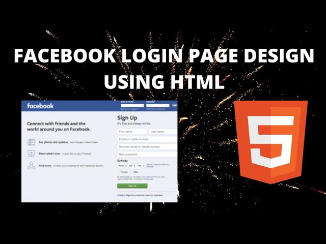 Programming Corner-Facebook Login Page Design using HTML5...