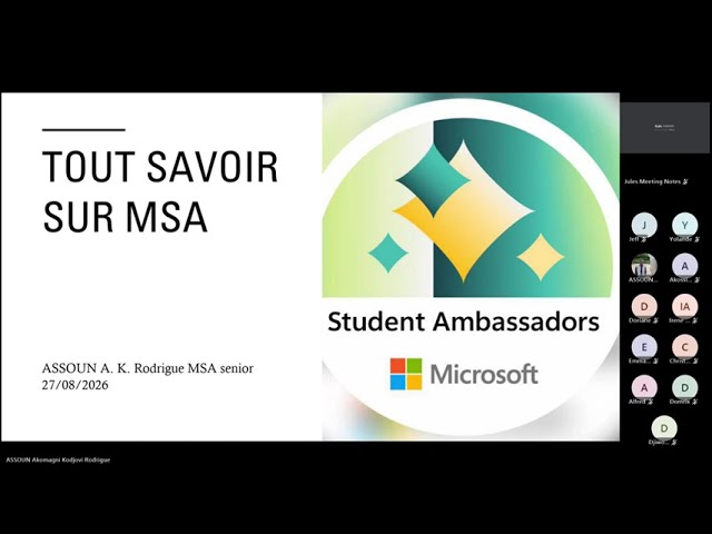 We Are Back Tout savoir sur Microsoft Student Ambassadors