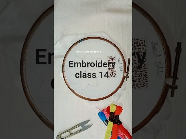 Seed Stitch 🌸 | Easy & Beautiful Embroidery Stitch for Beginners ✨ #HandEmbroideryl #Shorts