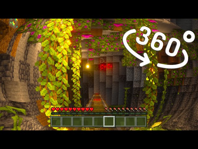 Pov: You Ride Through Caves in Minecraft (360°)
