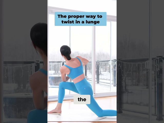 TWISTED LUNGE TUTORIAL