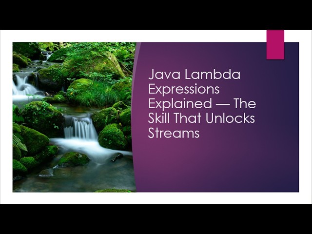 Java Lambda Expressions Explained — The Skill That Unlocks Streams