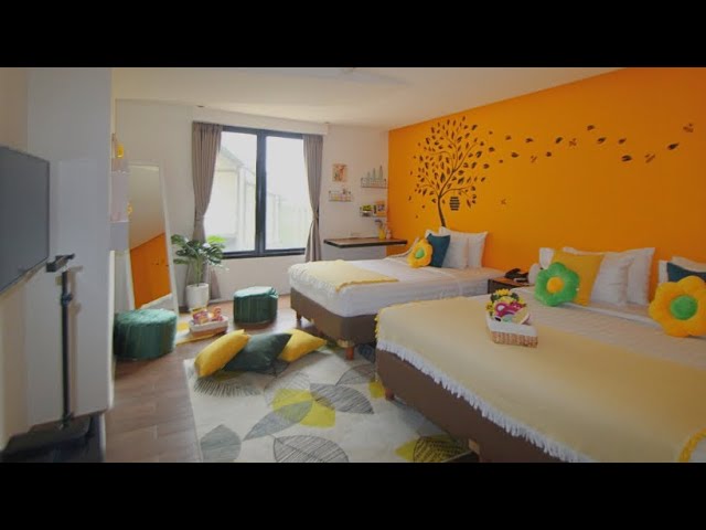 ROOM TOUR HOTEL YELLOW BEE TANGERANG ROOM FAMILY #diaryaamumtazmauly #roomtour #yellowbee 