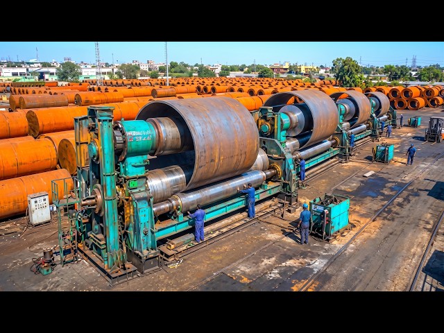 Pakistani Factory Secrets of Forming Steel Pipes from Steel Coils - @Pakistani-Hands