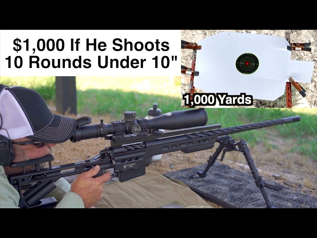 $1,000 If He Shoots 10 Rounds Under 10” At 1,000 Yards - Episode 19