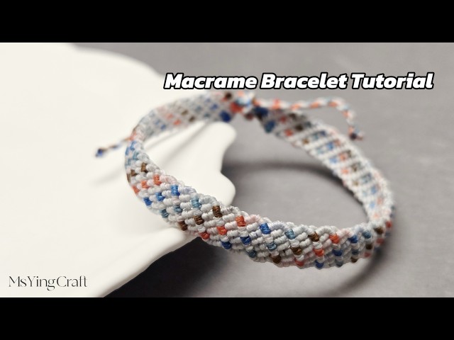 Colorful Macrame Bracelet Tutorial 26054 Woven Pattern Design  Easy DIY for Beginners