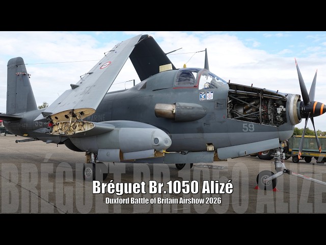 Bréguet Br1050 Alizé with Rolls Royce Dart engine - Duxford Battle of Britain Airshow 2026