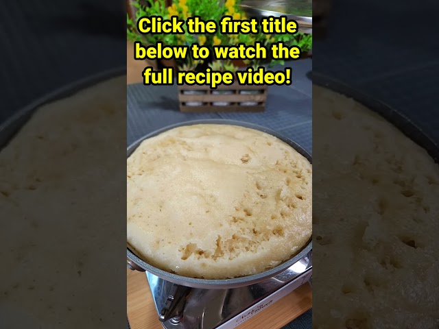 No Oven? No Problem! Moist Banana Cake Just 1 Egg & 2 Bananas! 😲 👍 #viralshort #shorts