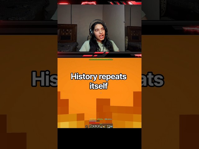 Sometimes History repeats itself in Minecraft Game 🎮 #gaming #minecraft #game #gameplay #reaction