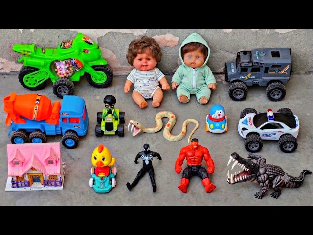 Spiderman or hulk aaj mini tractor mein ghumne gaye - gadi wala cartoon video