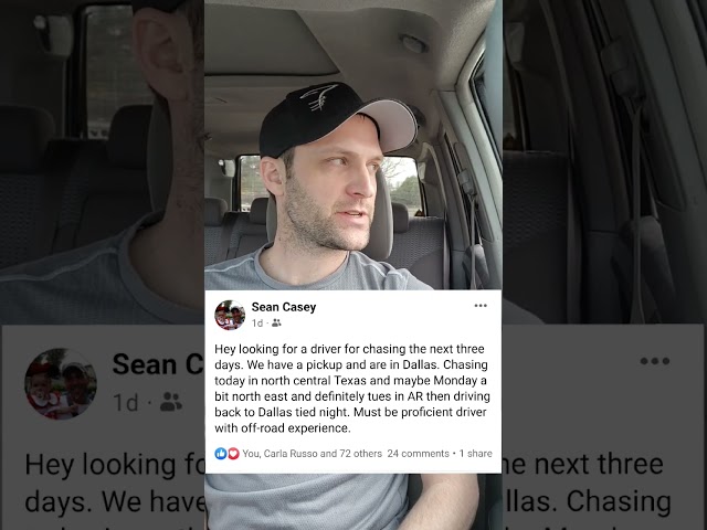 Sean Casey is back! #stormchasing #teamtiv2