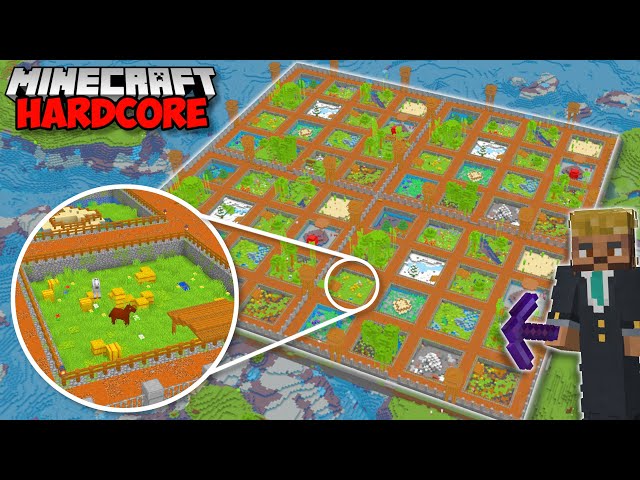 I Built THE WORLD'S BIGGEST ZOO in Minecraft Hardcore (#68)
