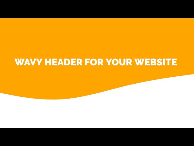 Wavy Background Header HTML CSS | #short #header  #cssanimation