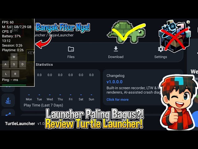 Apakah Ini Launcher Terbaik?! Review Turtle Launcher | 200 fps+
