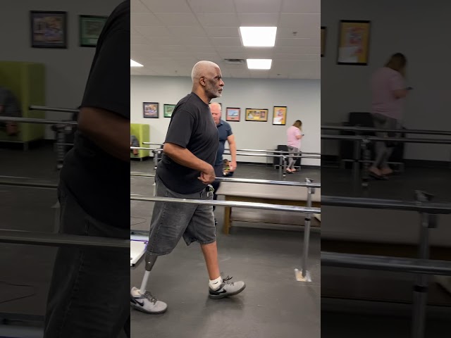 Michael, AK Amputee, Walking on C-Leg Microprocessor For First Time