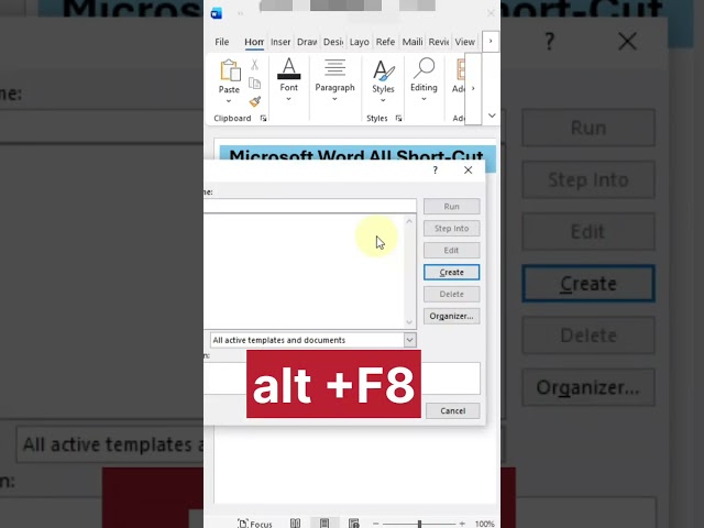 All Shortcut in 1 min  MS Word || 1 মিনিটে সব শর্টকাট MS Word এ