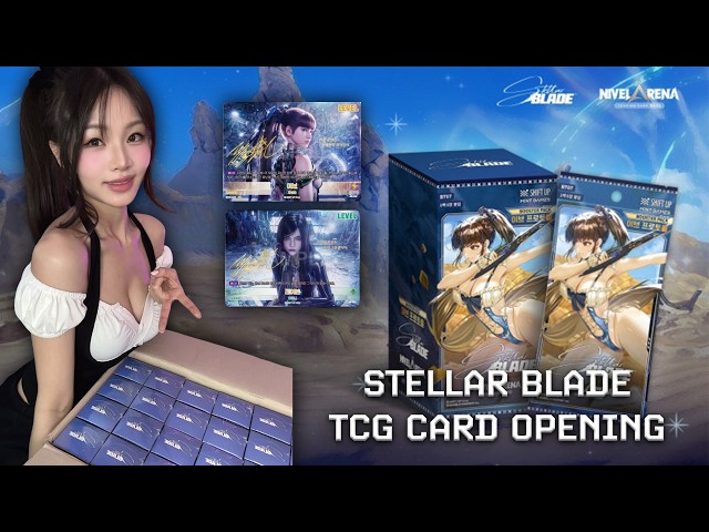 OPEN STELLAR BLADE CARDS WITH ME! | STELLAR BLADE NIVEL ARENA TCG