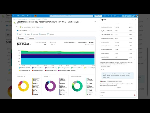 Microsoft Cost Management – How to use the Azure Copilot to understand your costs