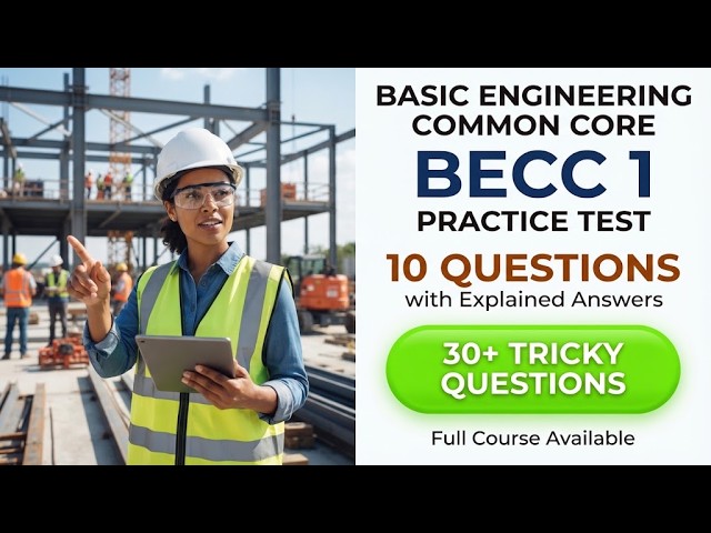 Basic Engineering Common Core BECC 1 Practice Test: Master These 10 Key Questions and Pass Your Exam
