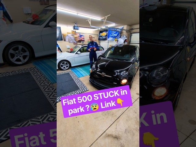 Link👉 FIAT 500⚒️ STUCK in park 👉#fiat #fiat500 #fiatabarth #abarth #easy #fix #help #stuck
