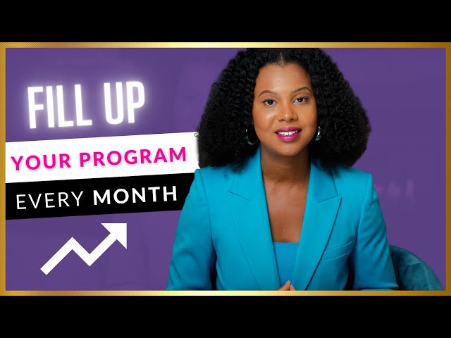 How to Create a Group Coaching Program and Fill It Every Month