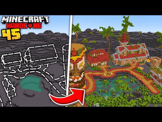 I Built a Swamp Village in Minecraft Hardcore