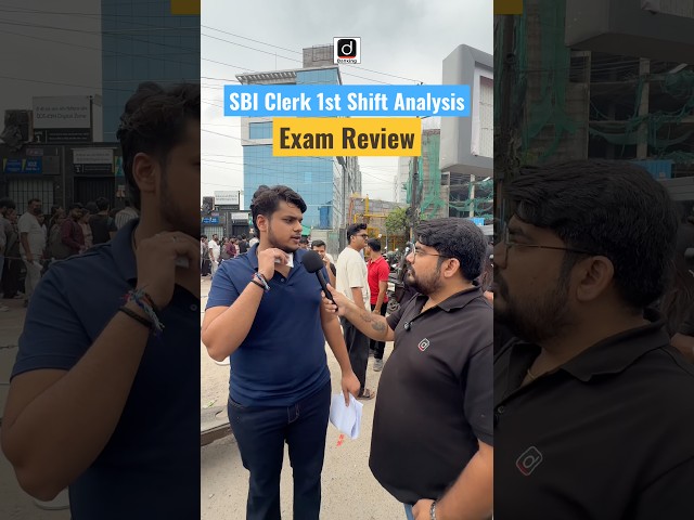 SBI Clerk Exam Review 🔥 1st Shift Analysis 📊 #sbiclerk #examanalysis #drishtibanking