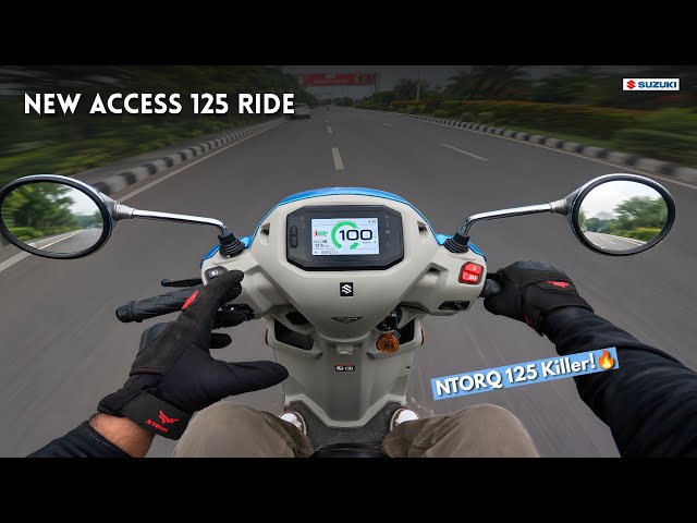 New Suzuki Access 125 ABS Ride Review - 😱Brake Test, Power Performance?? @bikeshunt