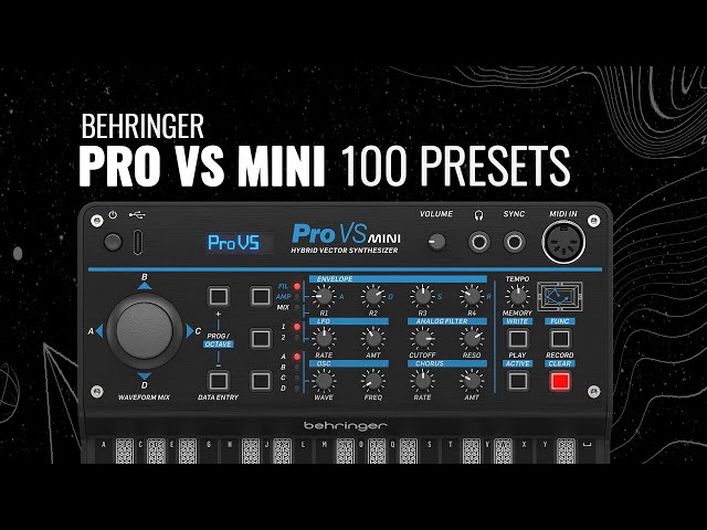 Behringer PRO VS MINI - 100 Presets / Patches