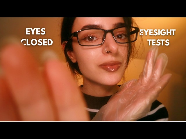 ASMR Testing Your Eyesight with Your Eyes CLOSED ✨ Follow My instructions