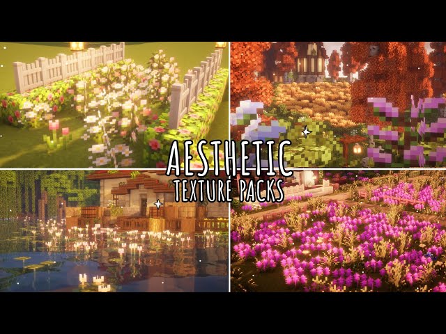 ˚‧｡⋆🌻Aesthetic Minecraft Texture Packs!🍓✩‧₊˚ -- Minecraft Resource Pack Showcase